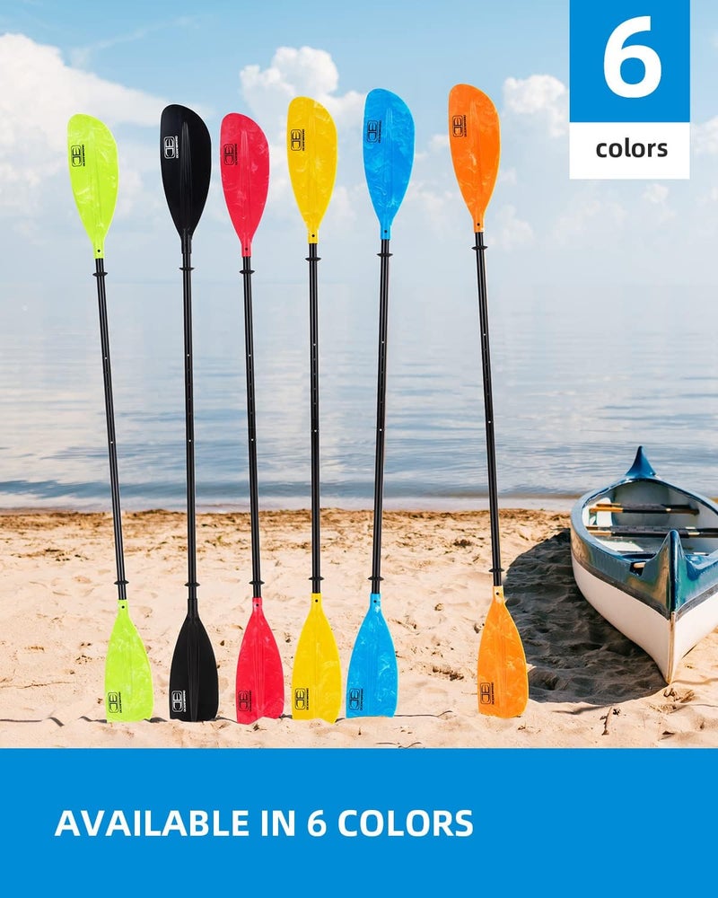 OCEANBROAD Adjustable Kayak Paddle 86in/220cm to 94in/240cm Kayaking Boating Canoeing Oar with Paddle Leash 1 Paddle - Image 4